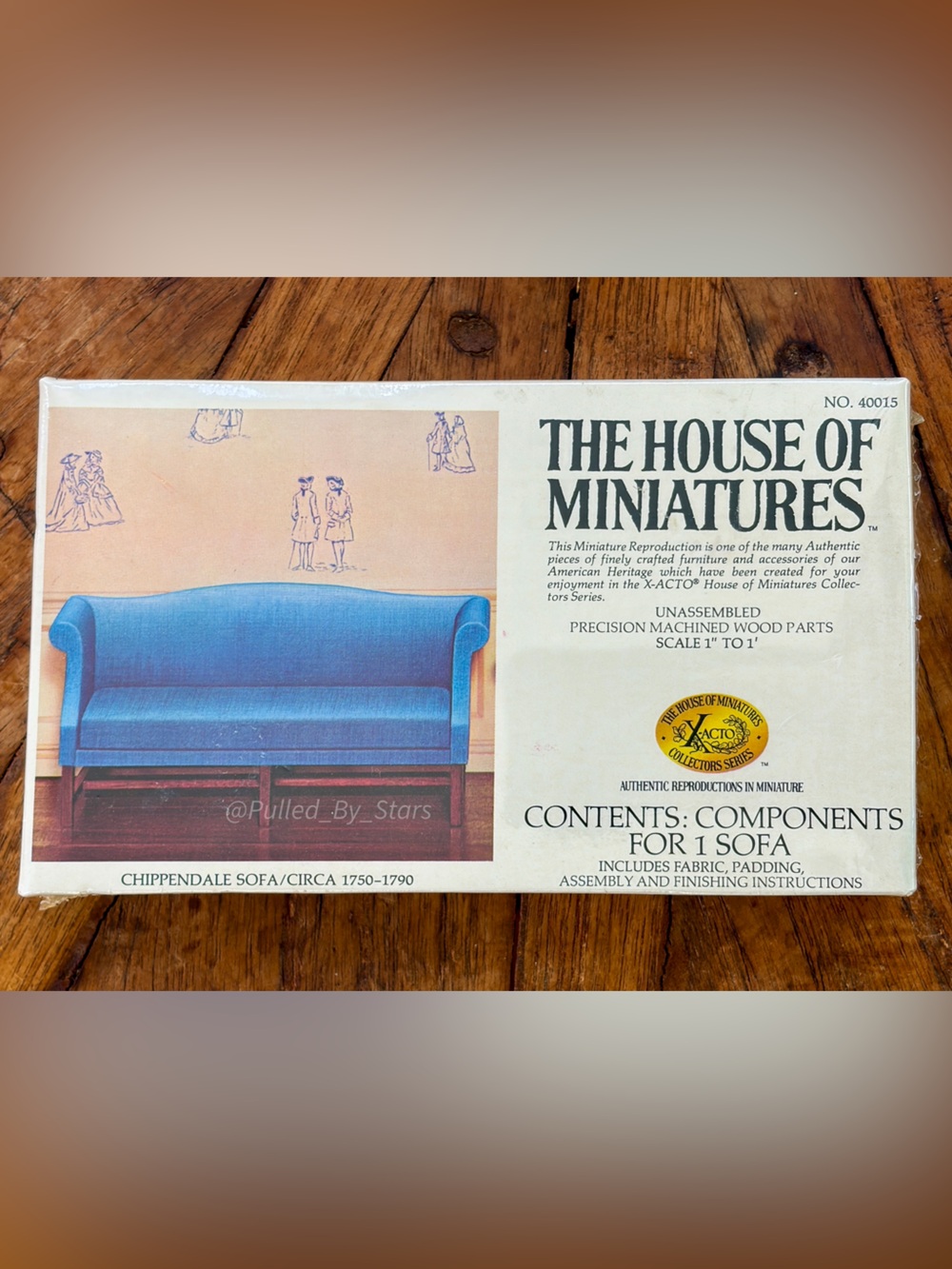 NEW Vtg ‘70s THE HOUSE OF MINIATURES Chippendale Sofa / c. 1750—1790, No. 40015